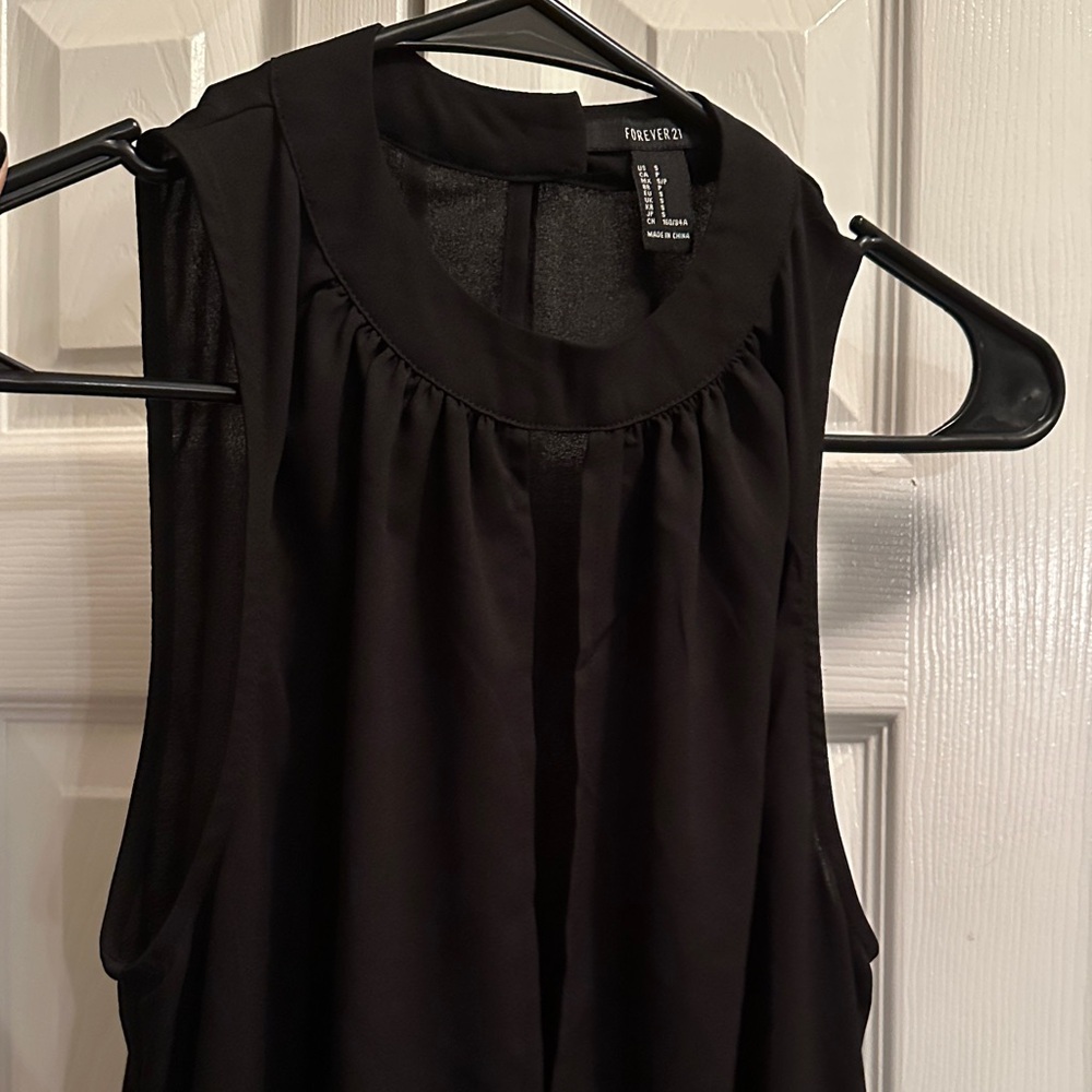 Forever 21 Black Cutout Top Maxi Dress